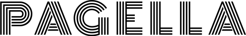 Logo mit dem Schriftzug "Pagella", gestaltet aus mehreren parallelen Linien.