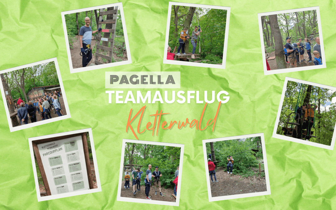 Teamausflug von Pagella Pflegedienst im Kletterwald Wuhlheide